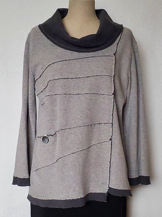 Neon Buddha Tops - Neon Buddha Cowl Neck Tunic